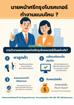 นายหน้าศรีกรุงโบรคเกอร์ ทำงานแบบไหน