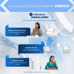 อุปกรณ์การแพทย์ OMRON ครบทุกหมวดหมู่ พร้อมตัวอย่างรุ่นสินค้า