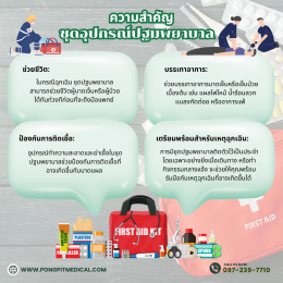 ความสำคัญของชุดอุปกรณ์ปฐมพยาบาล