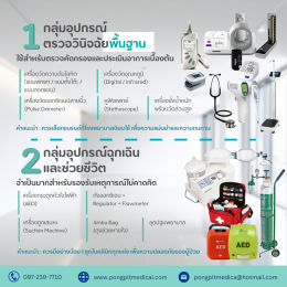 แนะนำอุปกรณ์การแพทย์สำหรับเปิดคลินิกใหม่ (ครบ จบในที่เดียว)