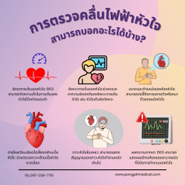 การตรวจคลื่นไฟฟ้าหัวใจ EKG คืออะไร?