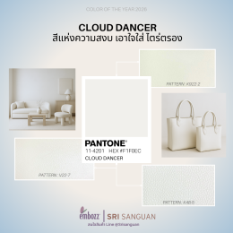 Pantone color of the year 2026 : Cloud dancer