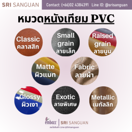 ลายหนังเทียม PVC แบ่งได้กี่แบบ