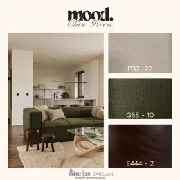 embozz-mood-olive-green.webp หนังเทียม PVC โทนเขียวมะกอก embozz รหัส P37-22, G68-10, E444-2 สำหรับเฟอร์นิเจอร์สไตล์มินิมอล