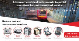 Electrical test and measurement solutions for Railway applications