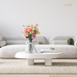 Pastel-colored flower vases add a touch of softness to every corner of your home.
