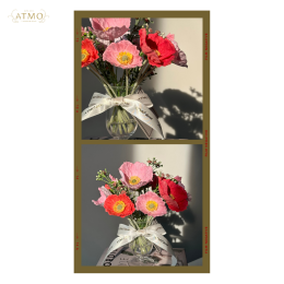 The right vase of flowers, on the desk that my heart truly loves.