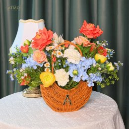 แต่งบ้านสไตล์ French Country & Modern Vintage ด้วย Lunar Basket ตะกร้าดอกไม้สานสุดชิค!
