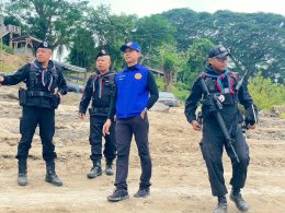 ตรวจเยี่ยมกำลังพลชายแดนสาละวิน