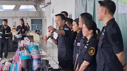 กรมศุลกากรเพิ่มความเข้มงวดตรวจสอบสินค้านำเข้าผิดกฎหมาย จับกุมก๊าซไนตรัสออกไซด์ สินค้าละเมิดเครื่องหมายการค้าและเฮโรอีน มูลค่ากว่า 159 ล้านบาท