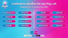 สมาคมฯ จัดพิธีจับสลากการแข่งขันฟุตบอล "เมืองไทย คัพ" ฤดูกาล 2025/26 รอบเพลย์ออฟ