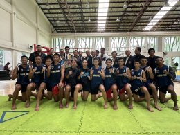      "บิ๊กเหวียง" พลเอกเชษฐา นำทีมให้กำลังใจมวยไทย-มวยสากลซีเกมส์