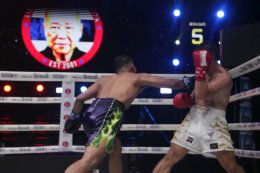  ไทเกอร์ มาร์ช กำปั้นดาวรุ่งมวยสร้าง TL BOXING PROMOTION  ออกหมัดหนักหน่วงแม่นยำชนะคะแนน ธนชัย คำอ่อน ในการชกเป็นคู่เอกศึกThe Fighter World Boxing