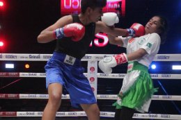   ไทเกอร์ มาร์ช กำปั้นดาวรุ่งมวยสร้าง TL BOXING PROMOTION  ออกหมัดหนักหน่วงแม่นยำชนะคะแนน ธนชัย คำอ่อน ในการชกเป็นคู่เอกศึกThe Fighter World Boxing