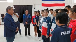  "ยิมนาสติกส์" โชว์ความเข้มแข็งผสมผสานสนุกสนาน ให้คณะของ ดร.ณัฏฐ์ ธีรณัฐสุภานนท์ ได้ชมพร้อมย้ำชัดเป้าหมาย 5 เหรียญทอง