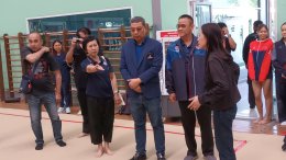  "ยิมนาสติกส์" โชว์ความเข้มแข็งผสมผสานสนุกสนาน ให้คณะของ ดร.ณัฏฐ์ ธีรณัฐสุภานนท์ ได้ชมพร้อมย้ำชัดเป้าหมาย 5 เหรียญทอง