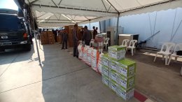 WBC  WBCMT  รวมพลังช่วยผู้ประสบอุทกภัย  จัดสิ่งของ 4 รถบรรทุกขนาดใหญ่ มอบให้ ศป.สอ.