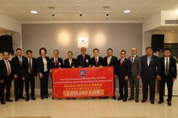 President of the Fujian Lead the group  to support donations to help flood victims.