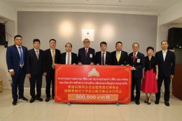 President of the Fujian Lead the group  to support donations to help flood victims.