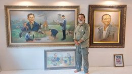 วังพญานาคปราจีนบุรีจัดภาพวาดศิลปะรำลึกถึงในหลวงรัชกาลที่ 9
