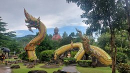 วังพญานาคปราจีนบุรีจัดภาพวาดศิลปะรำลึกถึงในหลวงรัชกาลที่ 9