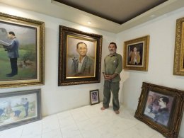 วังพญานาคปราจีนบุรีจัดภาพวาดศิลปะรำลึกถึงในหลวงรัชกาลที่ 9