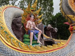 วังพญานาคปราจีนบุรีจัดภาพวาดศิลปะรำลึกถึงในหลวงรัชกาลที่ 9
