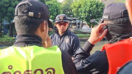 สภ.บางพลี จับตำรวจบก ขับเจ็ตสกี คุมเข้มความปลอดภัยทางน้ำงานประเพณีรับบัว
