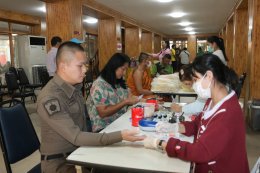 เหล่ากาชาดจังหวัดสมุทรปราการ จัดกิจกรรมรับบริจาคโลหิต "1 คนให้ หลายคนรับ"