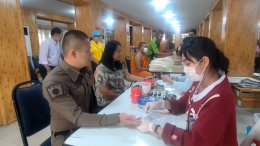 เหล่ากาชาดจังหวัดสมุทรปราการ จัดกิจกรรมรับบริจาคโลหิต "1 คนให้ หลายคนรับ"
