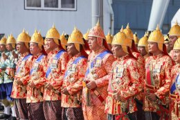 พิธีบวงสรวงพระภูมิเจ้าที่และเซ่นไหว้แม่ย่านางเรือพระราชพิธีก่อนการ จัดขบวนพยุหยาตราตราทางชลมารค