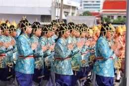 พิธีบวงสรวงพระภูมิเจ้าที่และเซ่นไหว้แม่ย่านางเรือพระราชพิธีก่อนการ จัดขบวนพยุหยาตราตราทางชลมารค