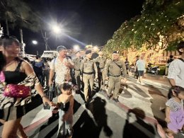 ตร.ท่องเที่ยวพัทยา ตรวจเข้มงานพลุนานาชาติพัทยา เน้นความปลอดภัย