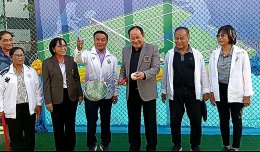 นักกีฬาซอฟท์เทนนิสกว่าร้อยชีวิต ร่วมหวดในการแข่งขัน "กีฬาซอฟท์เทนนิสกีฬาระหว่างโรงเรียนประจำปีการศึกษา 2568 