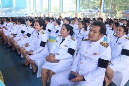 สมุทรปราการ : FC แม่ทัพกุ้งแห่ต้อนรับ  หลังเดินทางมาบรรยาให้คณะนักเรียน ครูโรงเรียนสมุทรปราการ รู้รักความสามัคคีต่อชาติ ศาสนา และพระมหากษัตย์