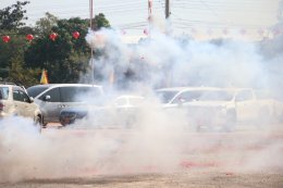 สมุทรสาคร :  ชาวไทย-ไต้หวัน แห่ขอพรองค์เจ้าแม่ทับทิม และร่วมพิธีวางศิลาฤกษ์ศาลเจ้าหลังใหม่ เพื่อความเป็นสิริมงคลช่วงเทศกาลปีใหม่ 