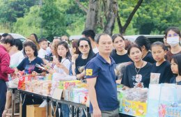 สมุทรปราการ  : คนไทยนับหมื่น รวมพลคนรักชาติ ชูธงไทยใหญ่ที่ในโลก