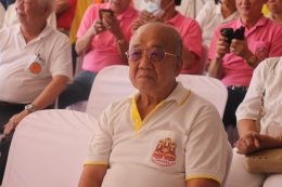 ป้าเชง บุญไทย ตั้งเด่นไชย ประธานในพิธีบวงสรวง บรรจุยันต์ดวง ใต้ฐาน องค์เทพเจ้าเตียวฮู้เทียนซือ หรือ เตี่ยวเทียนซื่อ