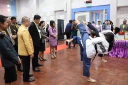 สำนักงานเขตพื้นที่การศึกษามัธยมศึกษาปทุมธานีจัดงานวันเกียรติยศแห่งกีฬาพัฒนาตะกร้อไทย- เกาหลีใต้
