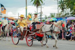 ยิ่งใหญ่ตระการตา ประชาชนนับหมื่น  แห่ชมริ้วขบวนพหุวัฒนธรรมของดีเมืองนรา 