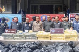 ตำรวจภูธรภาค 1 แถลงผลการจับกุมยาเสพติดรายสำคัญ ยาบ้ากว่า 6.9 ล้านเม็ด