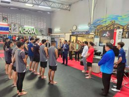 กมธ. ท่องเที่ยวและการกีฬา วุฒิสภา ติดตามความพร้อมนักกีฬา Kickboxing ทีมชาติไทย สู้ศึกซีเกมส์ ครั้งที่ 33