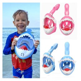 kid snokel shark mask หน้ากากดำน้ำ !