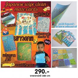 Japanese Wipe Clean Maze Cards