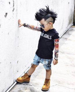 Fake tatto for kids ปลอกแขนลายสัก !!