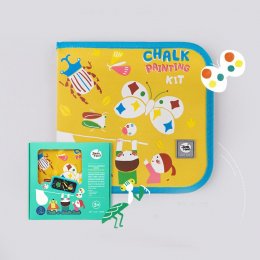 สมุดกระดานดำพร้อมชอล์กไร้ฝุ่น Joan Miro Chalk Painting Kit