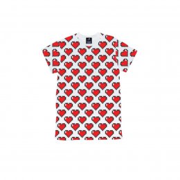 เสื้อยืดเด็ก pixel heart รับวาเลนไทน์