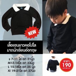 เสื้อแขนยาว คอโปโล 