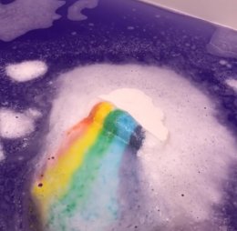 Rainbow Cloud Bath bombs