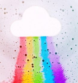 สบู่แคนดี้ทำฟองรูปก้อนเมฆ Rainbow Cloud Bath bombs 